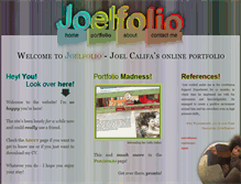 Tablet Screenshot of joelfolio.com